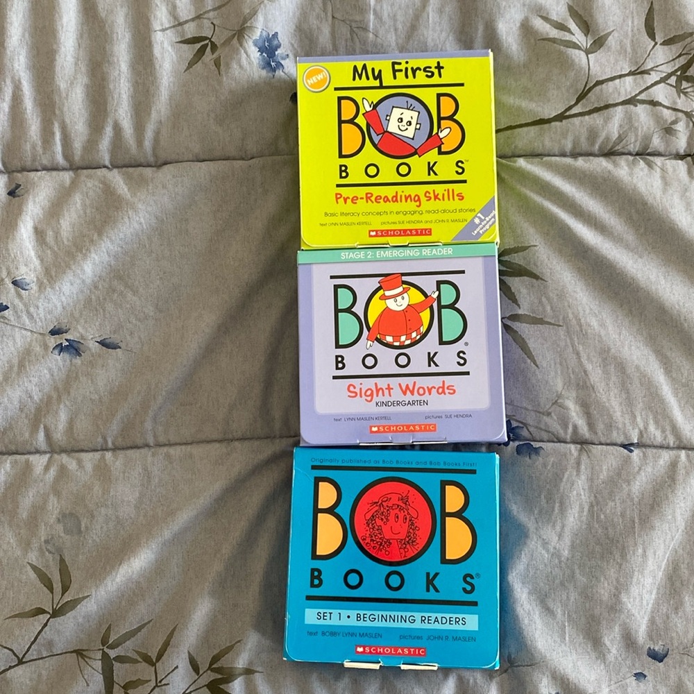 3 Boxes of Bob Books in good condition. Great for little ones!